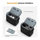K&F Concept Borsa per fotocamera, piccola borsa a tracolla singola Crossbody Custodia con cinghia regolabile compatte Borse per macchina fotografia DSLR/SLR/Mirrorless - Sling Bag Urban Wander 05 (Nero)