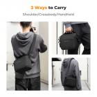 K&F Concept Borsa per fotocamera, piccola borsa a tracolla singola Crossbody Custodia con cinghia regolabile compatte Borse per macchina fotografia DSLR/SLR/Mirrorless - Sling Bag Urban Wander 05 (Nero)