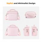 K&F Concept Borsa per fotocamera, piccola borsa a tracolla singola Crossbody Custodia con cinghia regolabile compatte Borse per macchina fotografia DSLR/SLR/Mirrorless - Sling Bag Urban Wander 05 - Sling Bag Urban Wander 05 (Rosa)