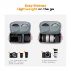 K&F Concept Camera Sling Bag 5L - Kleine Crossbody Cameratas voor DSLR/SLR en Compacte Camera's | Urban Wander 05 (Oranje)
