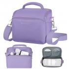 K&F Concept Borsa per fotocamera, piccola borsa a tracolla singola Crossbody Custodia con cinghia regolabile compatte Borse per macchina fotografia DSLR/SLR/Mirrorless - Sling Bag Urban Wander 05 (Viola)