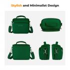 K&F Concept Borsa per fotocamera, piccola borsa a tracolla singola Crossbody Custodia con cinghia regolabile compatte Borse per macchina fotografia DSLR/SLR/Mirrorless - Sling Bag Urban Wander 05 (Verde)