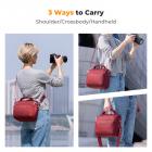 Kameraväska Liten Axelväska för Kamera DSLR/SLR/Söt Kompakt Axelväska för Fotografer - Sling Bag 5L Urban Wander 05 (Röd)