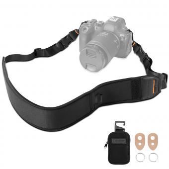 Kamerahalsrem för Fotografer, Justerbar Nylonkamerarem Kompatibel med Sony Canon Nikon Fuji DSLR SLR Spegellös kamera
