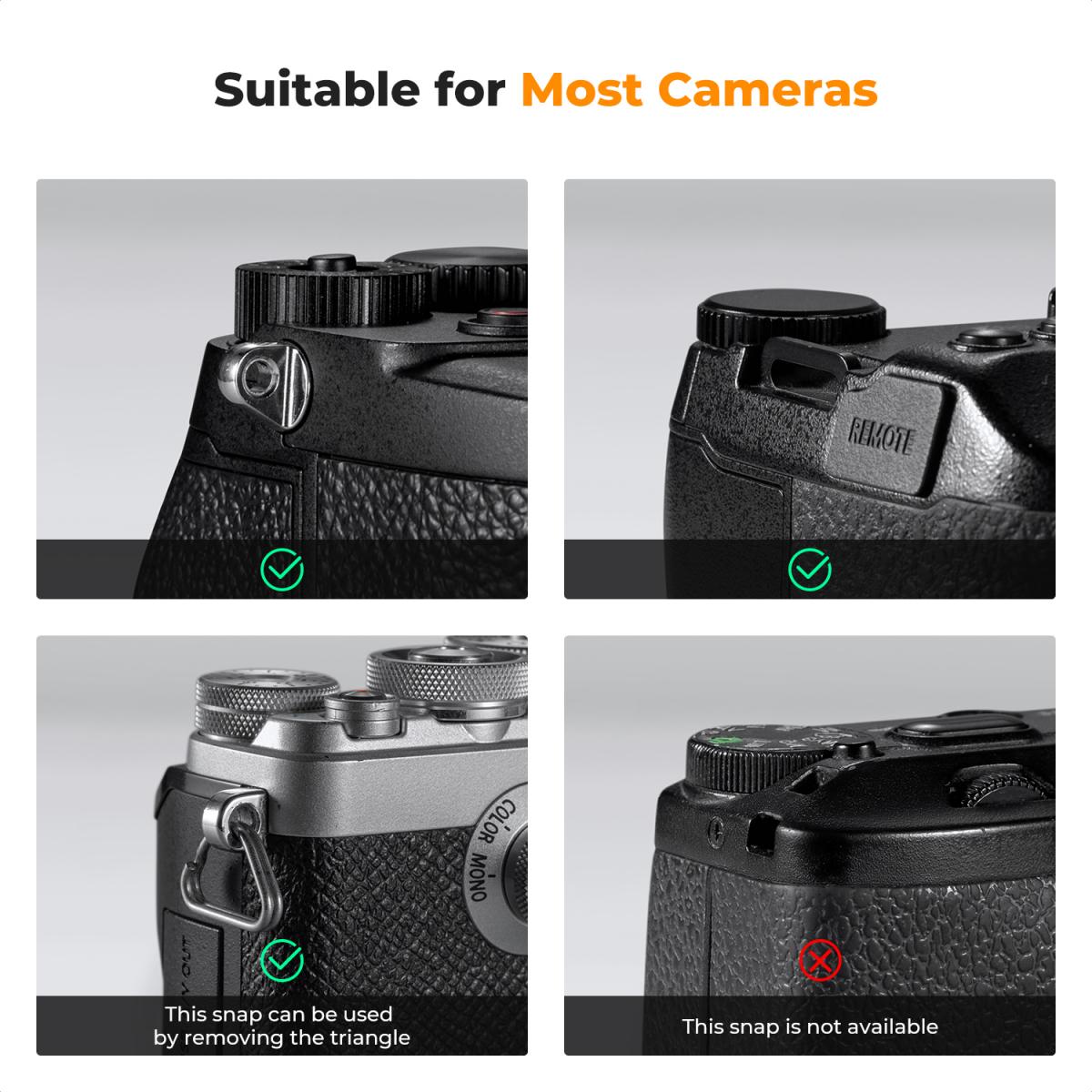 Camera nekriem Camera schouderriem Geschikt voor DSLR SLR camera's Strap Urban Wander 05 Grijs