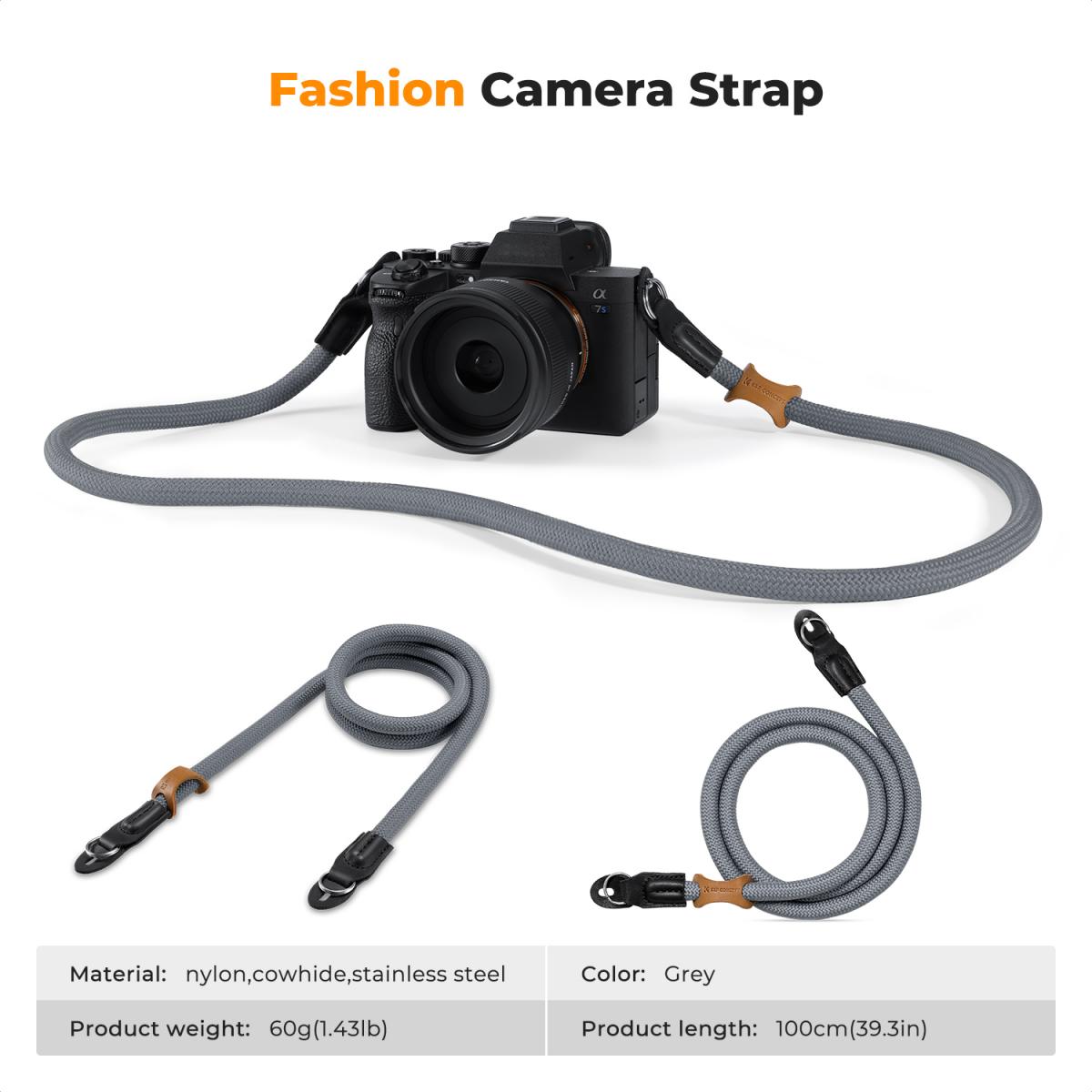 Camera nekriem Camera schouderriem Geschikt voor DSLR SLR camera's Strap Urban Wander 05 Grijs