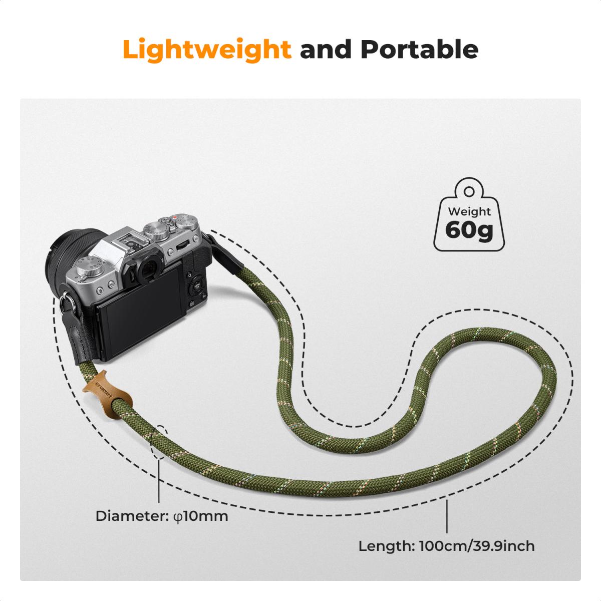 Camera nekriem Camera schouderriem Geschikt voor DSLR SLR camera's Strap Urban Wander 05 Groen