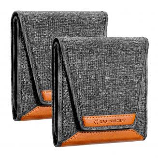 K&F Concept Filterzak met 3 Zakken voor Filters Van 67-82mm, 110 * 106 mm Filterzak Maximale Grootte voor Ronde Filters 82mm（2 Stuks）