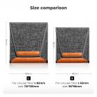 K&F Concept Linsfilterpåse 2-pack, linsfilterfodral 3-fick Professionell Fotografi Filterhållare Bältesväska Fodral Vattentät och dammtät för filter upp till 82 mm