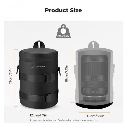 Set 5 Custodie Neoprene Per Obiettivi Fotografici – 5 Taglie S/M/L/XL/XXL, Antiurto E Leggere