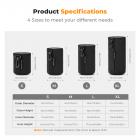 Pacote com 4 bolsas para lentes de câmera, bolsa protetora para lentes sem espelho, bolsas com cordão para lentes de câmera Canon, Nikon, Pentax, Sony, Olympus