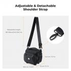 K&F Concept Borsa per Fotocamera a Tracolla, Borsa Fotografica Impermeabile in eva hardshell con tracolla regolabile, Compatta Custodia per Macchine Fotografiche Reflex Obiettivo Treppiede-S
