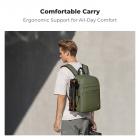 K&F Concept 13L kameraryggsekk Nature Wander 12 svart, lett fotoveske med rask tilgang til frontåpning, stativstropp og dobbeltfunksjonsdesign for reise og daglig bruk, grønn-PU