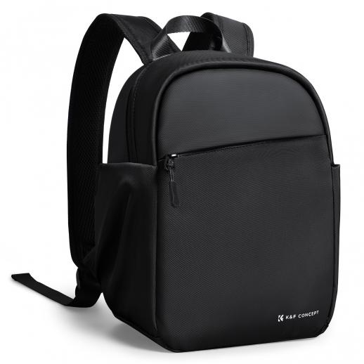 K&F CONCEPT Zaino Fotografico Professionale, Zaino Fotografico Ligera 5L Resistente al Agua para Uso Diario y Viajes, Compatible con Sony/Canon/Nikon, Compacto con Compartimento para iPad, Nero