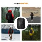 K&F Concept Plecak Pokrowiec przeciwdeszczowy z odblaskowym paskiem Wodoodporny plecak Pokrowiec przeciwdeszczowy na wędrówki, kemping, podróże, jazdę na rowerze