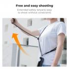 K&F Concept Halsrem med Skulderrem og 1/4" Skrue til Pocket 3, Skulderrem til DJI OSMO Pocket 3 Tilbehør, Sort