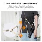 K&F Concept Halsrem med Skulderrem og 1/4" Skrue til Pocket 3, Skulderrem til DJI OSMO Pocket 3 Tilbehør, Beige