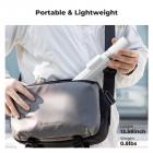 K&F Concept Selvåbnende Selfiestang, Selfiestangstativ med Genopladelig Bluetooth-fjernbetjening, Telefonholder til Vlog, Foldbart og Let Design, Kompatibel med iPhone/Android, Hvid