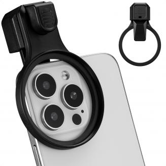 K&F CONCEPT 58 mm tryckbar telefonlinsfilteradapter, kompatibel med iPhone 17/16/15/14/13/12, 16/15/14/13/12 Pro, 16/15/14/13/12 Pro Max (filter ingår ej)