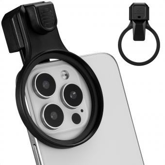 K&F CONCEPT 58 mm trykbar telefonlinsefilteradapter, kompatibel med iPhone 17/16/15/14/13/12, 16/15/14/13/12 Pro, 16/15/14/13/12 Pro Max (filter medfølger ikke)