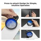 K&F CONCEPT 58 mm tryckbar telefonlinsfilteradapter, kompatibel med iPhone 17/16/15/14/13/12, 16/15/14/13/12 Pro, 16/15/14/13/12 Pro Max (filter ingår ej)