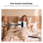 K&F CONCEPT Universele Tabletstandaard en Telefoonhouder voor op de Vloer met 2,89 kg verzwaarde voet, inclusief magnetische kop, tablet- en telefoonklemmen, 1,6 m verstelbare arm voor bed en bank, compatibel met iPad en iPhone