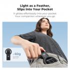 K&F CONCEPT PT02 7mm 59g Magnetische Telefoonhouder, Opvouwbare Selfie Stick voor iPhone, Dubbelzijdige Magneten Mini Statief Zaktelefoonhouder met Haak, Compatibel met iPhone 17-12 Serie Android Telefoons