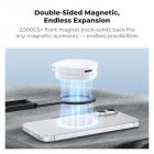 K&F CONCEPT PT02 7mm 59g Magnetische Telefoonhouder, Opvouwbare Selfie Stick voor iPhone, Dubbelzijdige Magneten Mini Statief Zaktelefoonhouder met Haak, Compatibel met iPhone 17-12 Serie Android Telefoons
