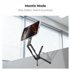 K&F CONCEPT PT02 7mm 59g Magnetische Telefoonhouder, Opvouwbare Selfie Stick voor iPhone, Dubbelzijdige Magneten Mini Statief Zaktelefoonhouder met Haak, Compatibel met iPhone 17-12 Serie Android Telefoons