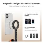 K&F CONCEPT Lichtgewicht 71 inch magnetische selfiestick met statief, draagbare uitschuifbare telefoonstandaard met Bluetooth-afstandsbediening, 3-assige verstelling, aluminium vlogrig, compatibel met iPhone 17 16 15 14 Pro Max