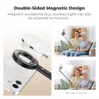 K&F CONCEPT Lichtgewicht 71 inch magnetische selfiestick met statief, draagbare uitschuifbare telefoonstandaard met Bluetooth-afstandsbediening, 3-assige verstelling, aluminium vlogrig, compatibel met iPhone 17 16 15 14 Pro Max