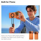 K&F CONCEPT FCA01 Snap-On CPL-filter voor iPhone 17 Pro Max/17 Pro, 9,5 g ultralicht polarisatiefilter met Snap-on Deco-bevestiging, AGC-glas met 28-laags antireflectiecoating.