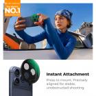K&F CONCEPT FCA01 Snap-On CPL-filter voor iPhone 17 Pro Max/17 Pro, 9,5 g ultralicht polarisatiefilter met Snap-on Deco-bevestiging, AGC-glas met 28-laags antireflectiecoating.