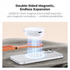 K&F CONCEPT PT02 7mm 59g Magnetic Phone Stand, Foldable Selfie Stick for iPhone, Dual-Sided Magnets Mini Tripod Pocket Cell Phone Stand with Hook, Compatible with iPhone 17-12 Series Android Phones