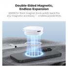 K&F CONCEPT 7mm 59g Magnetic Phone Stand, Foldable Selfie Stick for iPhone, Dual-Sided Magnets Mini Tripod Pocket Cell Phone Stand with Hook, Compatible with iPhone 17-12 Series Android Phones