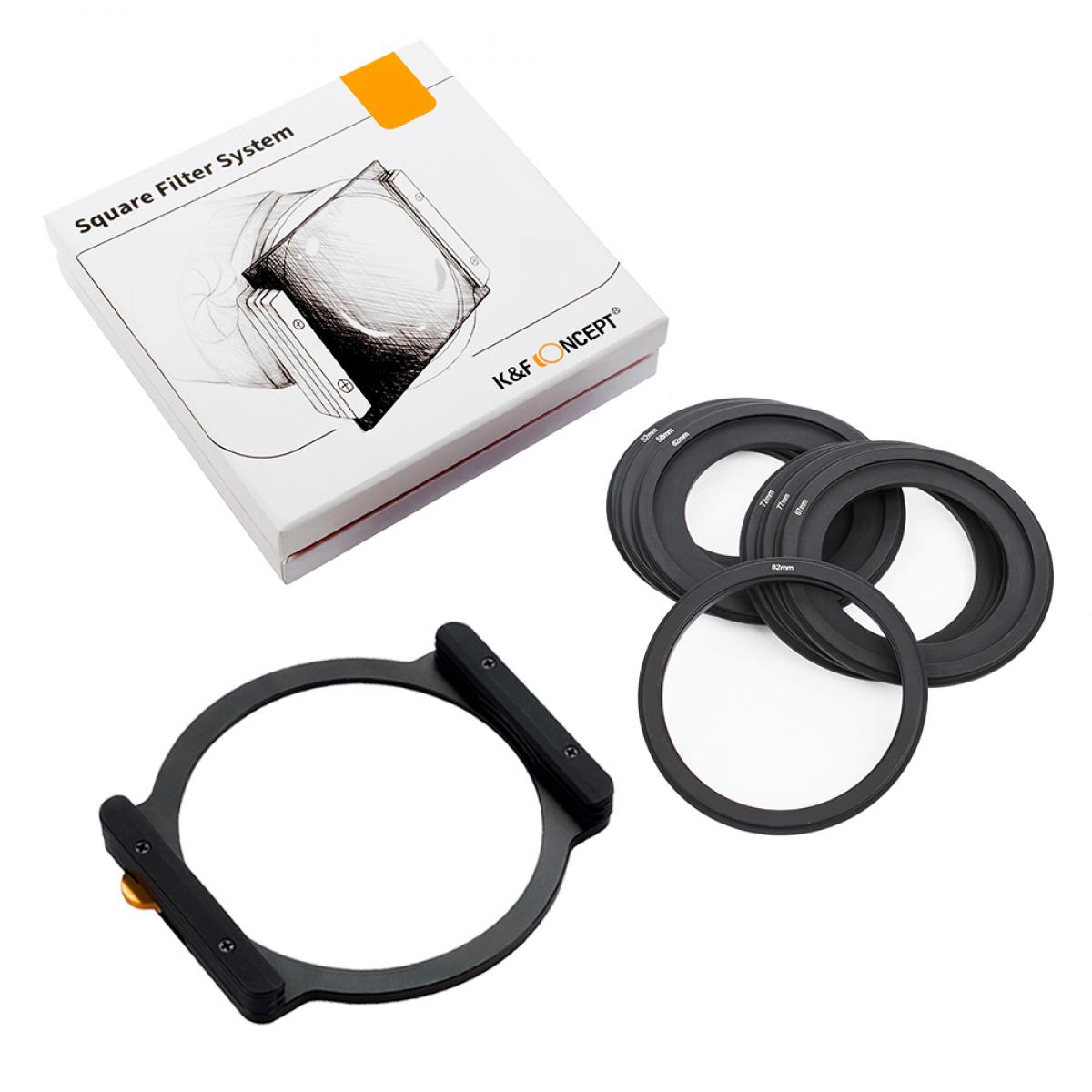 ساحة تصفية حامل معدني + 7pcs خواتم محول