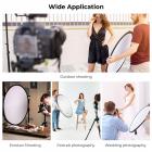 Fem-i-en cirkulær reflektor 80 cm Guld Sølv Sort Hvid Gennemskinnelig Blødt lys Panelportræt Udendørsfotografering Lysblokering Bærbar Foldefotografering Telttilbehør K&F-koncept