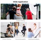 Fem-i-en cirkulær reflektor 110 cm Guld Sølv Sort Hvid Gennemskinnelig blødt lys Panelportræt Udendørsfotografering Lysblokering Bærbar Foldefotografering Telttilbehør K&F-koncept