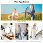 Fem-i-en cirkulær reflektor med håndtag 60 cm Guld Sølv Sort Hvid Gennemskinnelig blødt lys Panelportræt Udendørsfotografering Lysblokering Bærbar Foldefotografering Telttilbehør K&F Concept