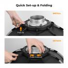 22"/55 cm Octagonal Softbox Quick Release Bowens Mount Softbox med Honeycomb Grid Light Diffusers Bæretaske til fotografistudie Speedlite Flash og Monolight