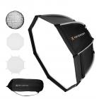35"/90 cm Octagonal Softbox Quick Release Bowens Mount Softbox med Honeycomb Grid Light Diffusers Bæretaske til fotografistudie Speedlite Flash og Monolight