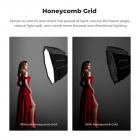 35"/90 cm Octagonal Softbox Quick Release Bowens Mount Softbox med Honeycomb Grid Light Diffusers Bæretaske til fotografistudie Speedlite Flash og Monolight