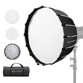 23,6" / 60 cm Softbox Parabolic Hexadecagon kompatibel med Bowens-feste med Honeycomb Grid Light Diffusers Bæreveske for fotografistudio Speedlite Flash og Monolight