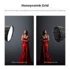 35"/90 cm Softbox Parabolic Hexadecagon Kompatibel med Bowens Mount med Honeycomb Grid Light Diffusers Bæretaske til Photography Studio Speedlite Flash og Monolight