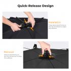 Riflettore a U ad apertura rapida K&F CONCEPT, 120x65 cm, con tessuto riflettente 4 in 1, disponibile nei colori nero, oro, bianco e argento, include un supporto da 1,5 m e una borsa per il trasporto. Adatto per l'uso in studio fotografico.