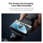 K&F CONCEPT 2-pack schermbeschermers, compatibel met Pocket 4/3, gehard glas met een hardheid van 9H, ultradun (0,25 mm), anti-vingerafdruk, hoge transparantie, perfecte pasvorm voor flipscreen.