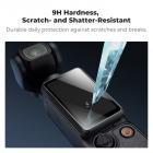K&F CONCEPT 2-pack schermbeschermers, compatibel met Pocket 4/3, gehard glas met een hardheid van 9H, ultradun (0,25 mm), anti-vingerafdruk, hoge transparantie, perfecte pasvorm voor flipscreen.