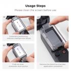K&F CONCEPT AR schermbeschermer compatibel met DJI Osmo Pocket 4 & 3, Pocket 4 & 3 accessoires. Schermbeschermer van gehard glas, 9H hardheid, inclusief stofvrije uitlijningsset, anti-reflectie, anti-vingerafdruk, krasbestendig, bubbelvrije in