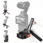 K&F CONCEPT PP63 magnetisch uitbreidingsframe voor DJI Osmo Pocket 4 / Pocket 3, beschermende behuizing van aluminiumlegering met snelsluiting, cold shoe en 1/4 inch schroefbevestiging voor vlogaccessoires.