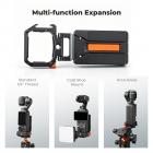 K&F CONCEPT PP63 magnetisch uitbreidingsframe voor DJI Osmo Pocket 4 / Pocket 3, beschermende behuizing van aluminiumlegering met snelsluiting, cold shoe en 1/4 inch schroefbevestiging voor vlogaccessoires.